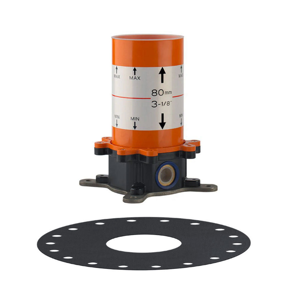 Gessi 316 vrijstaande badmengkraan met handdouche, afbouwdeel + basisgarnituur in geborsteld warm brons PVD