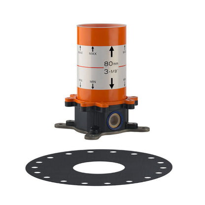 Gessi 316 vrijstaande badmengkraan met handdouche, afbouwdeel + basisgarnituur in geborsteld warm brons PVD