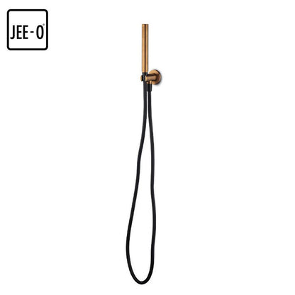 JEE-O Slimline wand handdouche met geïntegreerde houder, brons