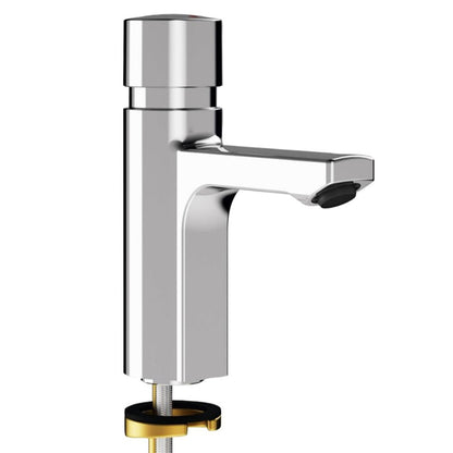 KWC Aquarotter professioneel zelfsluitende wastafelkraan chroom, koudwater