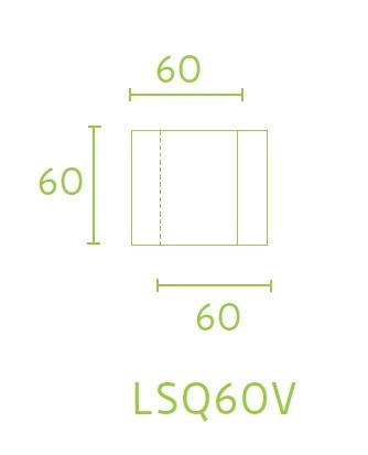 Quadrato QD60V voordeurknop vast excentrisch gepolijst mat RVS