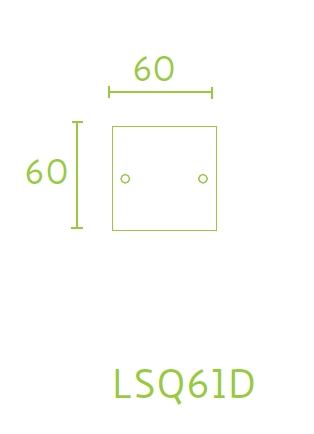 Formani Quadrato QD61V voordeurknop vast centrisch chroom