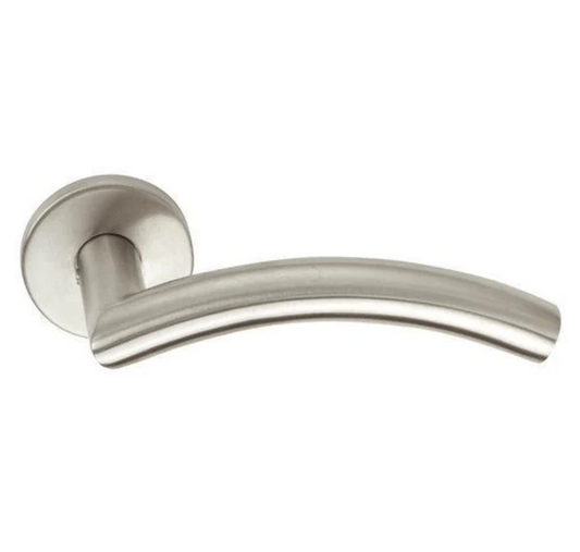 Linox basic LB-IV deurkruk mat RVS 19mm op rozet (paar)