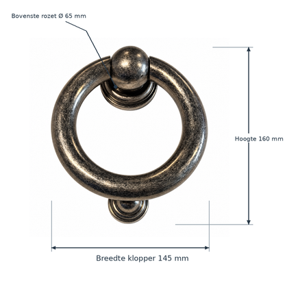Quincalux ST ringklopper 303 Tin 145 mm