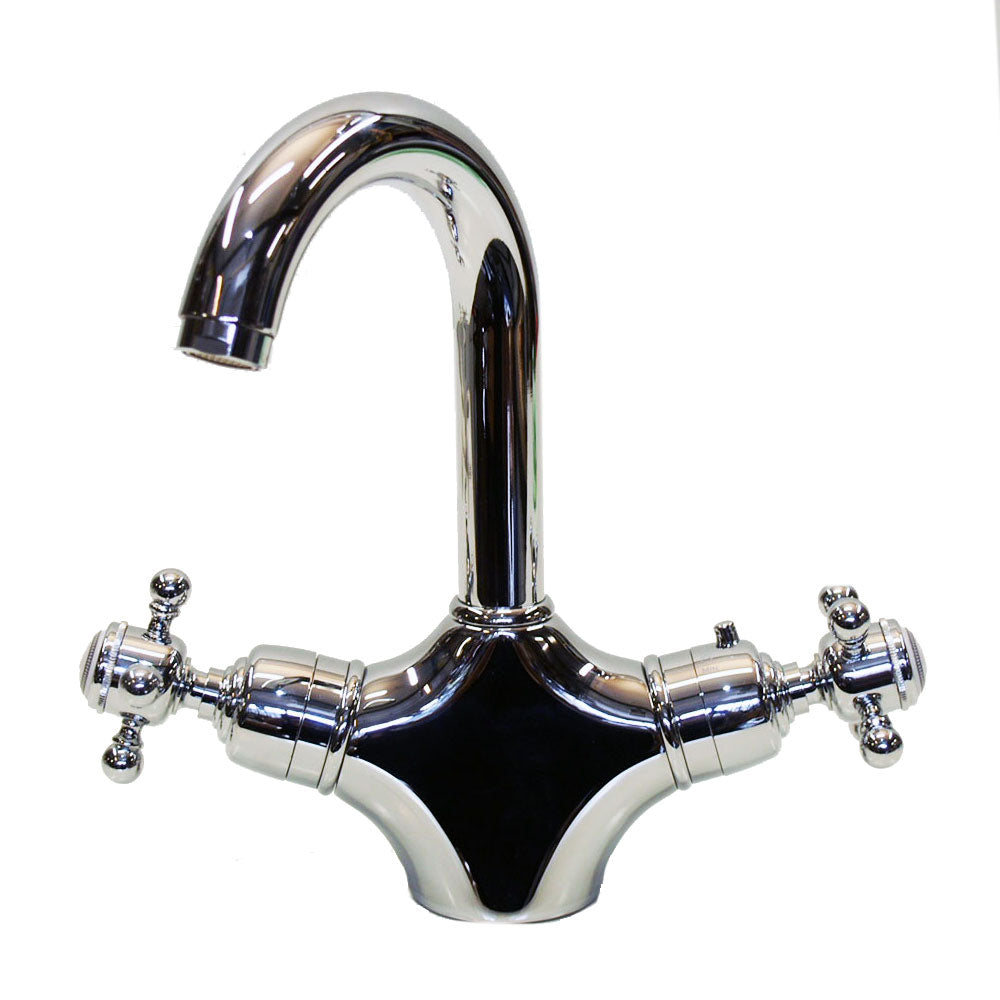 Macbath London Classic thermostatische 2 greeps wastafelkraan, chroom