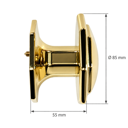 Quincalux ST Toppel Voordeurknop Goud Zirkonium PVD
