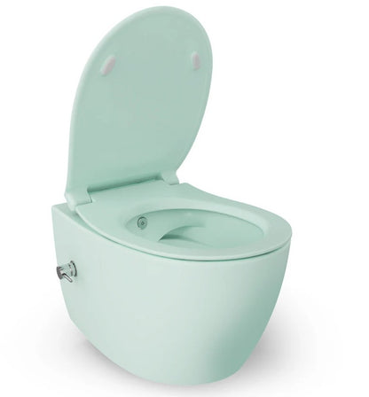 Isvea Sentimenti NEO CleanWash wandcloset, toilet randloos uitgevoerd met geïntegreerde koudwaterkraan