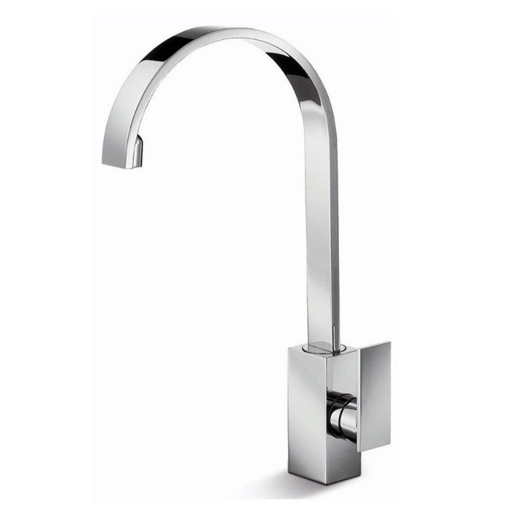 Newform D-Rect Design Hoge Ééngreeps Keukenmengkraan, Draaibare Uitloop, chroom