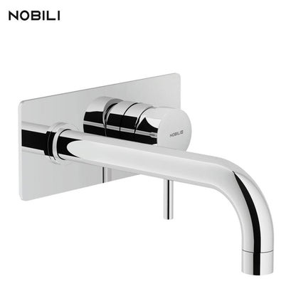 Nobili Live design 2 gats wandmengkraan met afdekplaat chroom