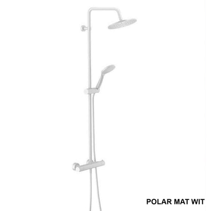 Nobili Tago opbouw doucheset met thermostaat cool touche, Mat Wit