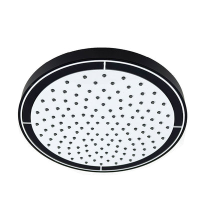 Nobili Plus design hoofdouche 200 mm mat zwart/licht grijs