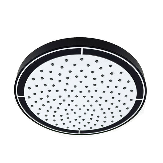 Nobili Plus design hoofdouche 200 mm mat zwart/licht grijs