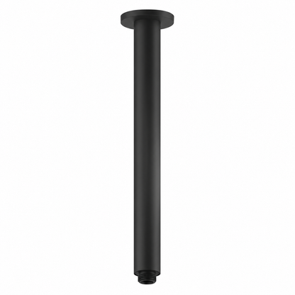 Nobili Universeel Plafondbevesting, douchearm, plafonduitloop lengte 30 cm, Mat Zwart