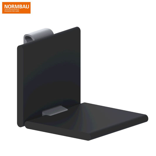 Normbau Cavere Care hangzitje antraciet-metallic, Polster zwart