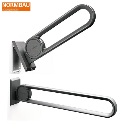 Normbau Vario opklapbare muursteun 725 mm met grondplaat antraciet metallic