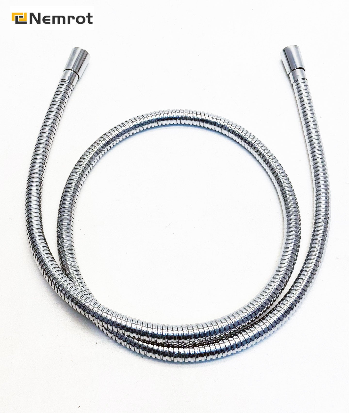 Novotec luxe A-kwaliteit doucheslang met beide zijde conische koppelingen metaal 175 cm, chroom