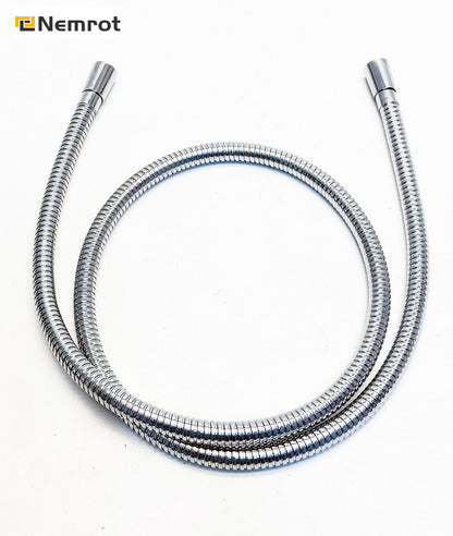 Novotec luxe A-kwaliteit doucheslang met beide zijde conische koppelingen metaal 175 cm, chroom