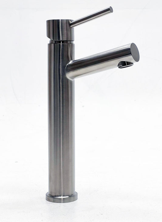 Olympia Luxinox 1-greeps verhoogd wastafelmengkraan met klik waste RVS