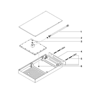 Dornbracht Balance Modules JUST RAIN regendouche met wandbevestiging RVS gepolijst