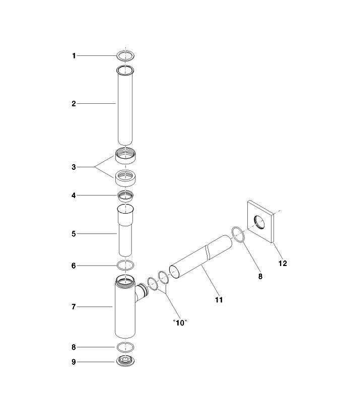 Dornbracht MEM design bekersifon met rozet 1 1/4", chroom