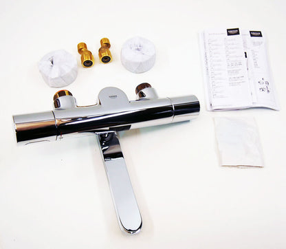 GROHE Eurosmart Cosmopolitan E wandkraan thermostatisch met uitloop 25cm, Chroom