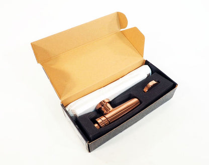 Gessi Inciso Design bekersifon met rozet 1 1/4'' Copper PVD