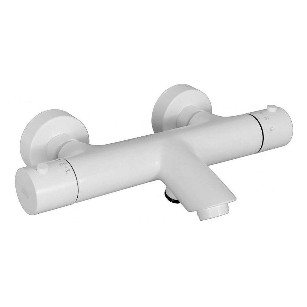 Paffoni Light thermostaat opbouw badmengkraan, Mat Wit