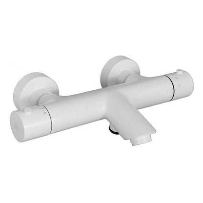 Paffoni Light thermostaat opbouw badmengkraan, Mat Wit
