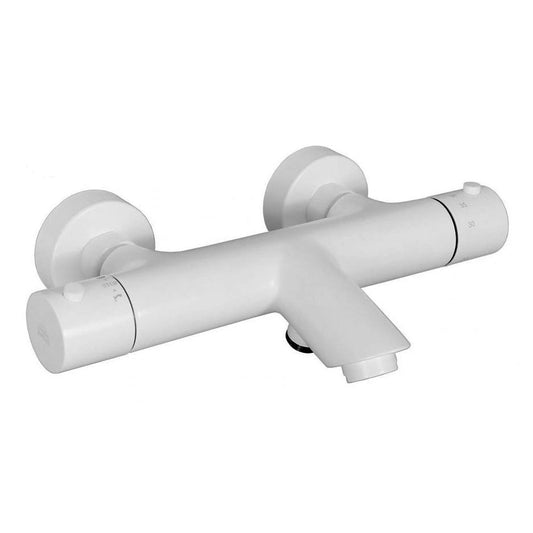 Paffoni Light thermostaat opbouw badmengkraan, Mat Wit