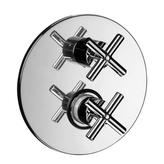 Paffoni Quattro QTV019CR Inbouw Thermostatische Douchemengkraan met 3-weg Omsteller, chroom