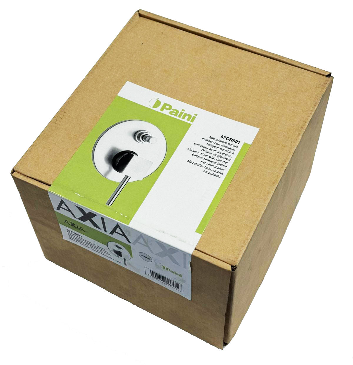 Paini Axia inbouw douche/badkraan met omstel chroom