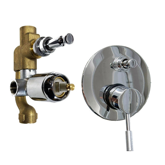 Paini Fluxio inbouw douche/badkraan met omstel chroom