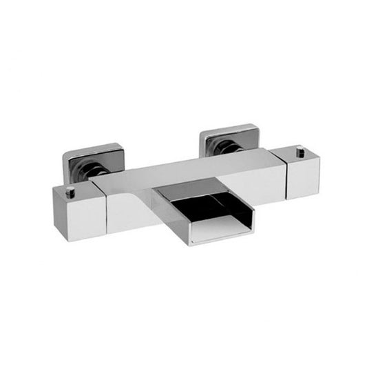 Paini Nexxt Dax design thermostaat badmengkraan met waterval, chroom