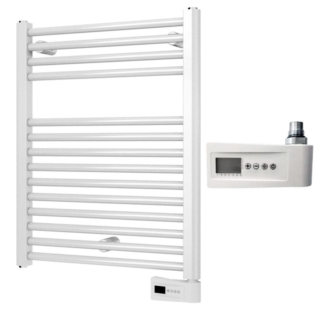 Plieger Palermo-EL elektrische handdoekradiator – designradiator 68,8 × 55 cm, 300 Watt, wit