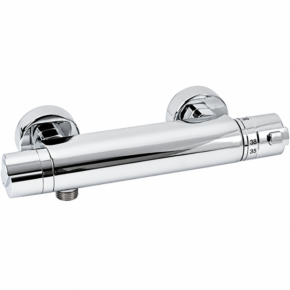 Plieger Solid thermostatische douchekraan 12 cm Chroom