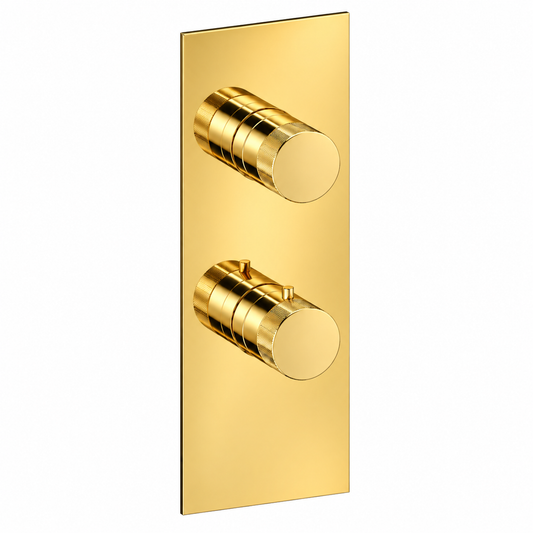 Plieger Roma Inbouwdouchekraan thermostatisch m. omstel inclusief inbouwdeel, Goud