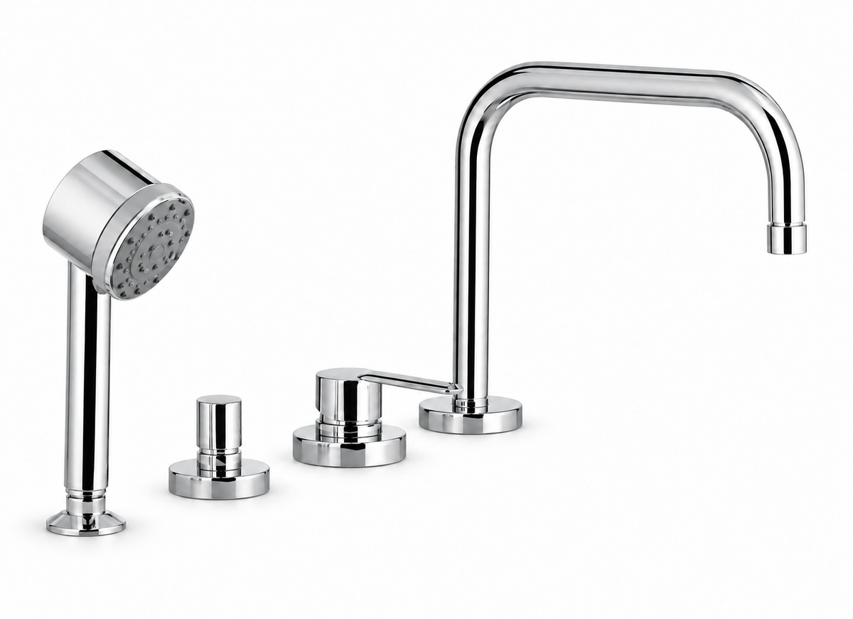 Ponsi Ecosole 4-gats Italiaans design badrandmengkraan Chroom