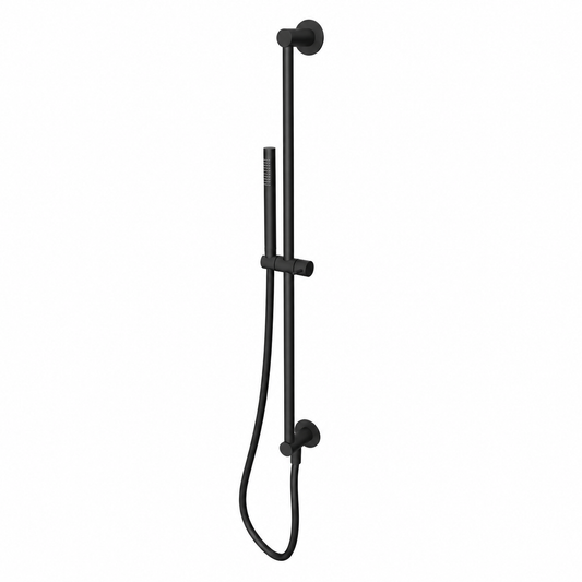 Procasa Waterevolution Flow glijstangset met handdouche 800mm met watertoevoer Mat Zwart PVDT1.661
