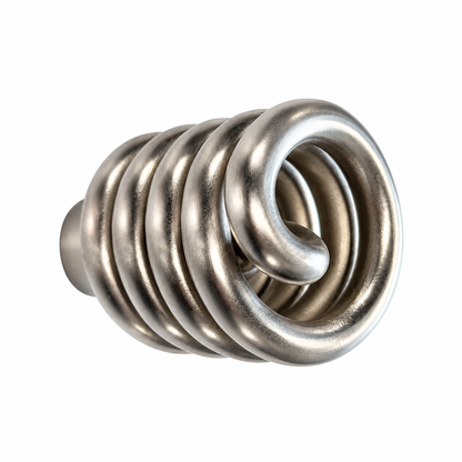 Quincalux Spiraal Satlite Voordeurknop Mat Gesatineerd RVS (handgemaakt)