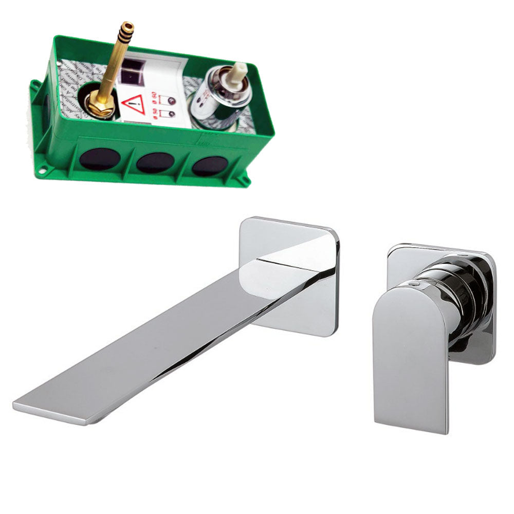 Treemme Ran design 2-gats inbouw wandmengkraan, chroom