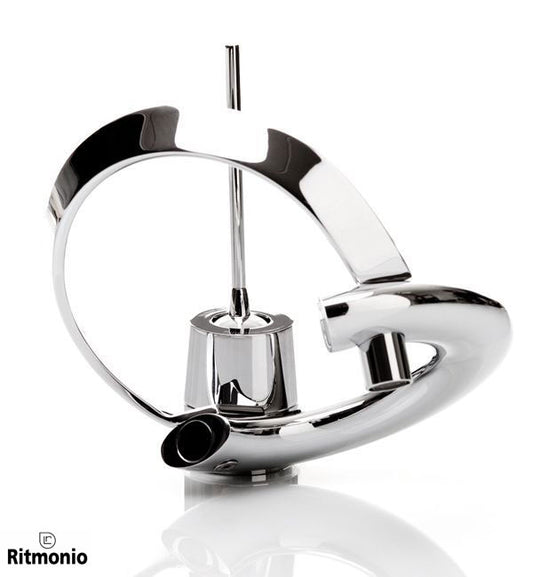 Ritmonio Paolo e Francesca Design ééngats wastafelkraan met joystick-hendel – Chroom