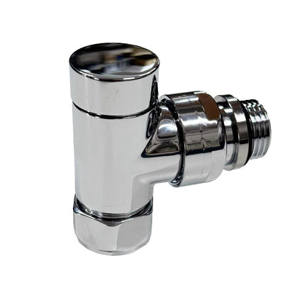 Runtal XS haakse afsluiter chroom XS02R-790