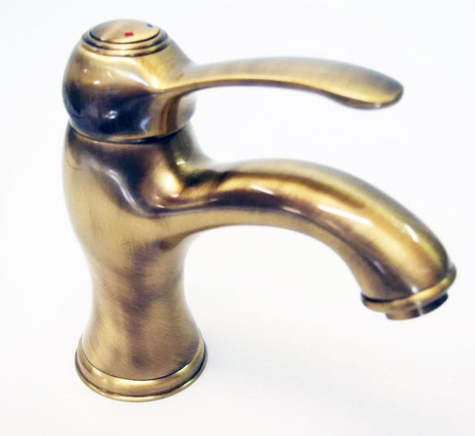 Cristina Art wastafelmengkraan met waste kleur brons