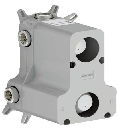 Varano 3-weg inbouw + afbouwdeel douche thermostaatkraan RVS PVD