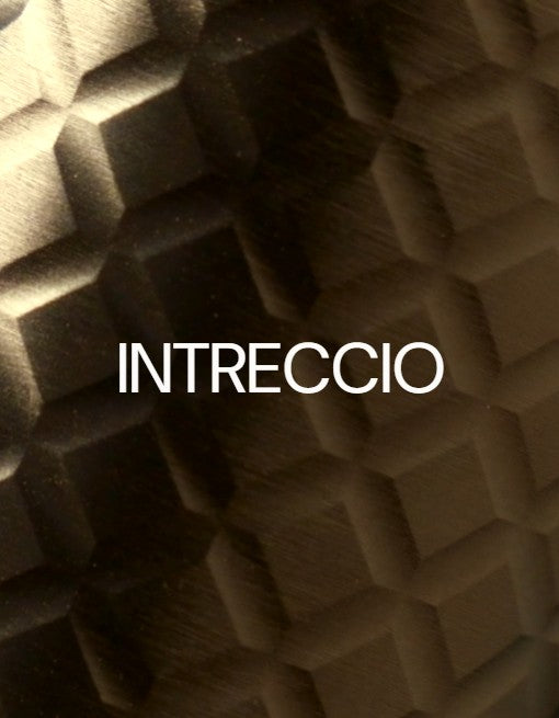 Gessi Habito Intreccio inbouw thermostaat afbouwdeel met 2-weg omsteller, Warm geborsteld brons PVD