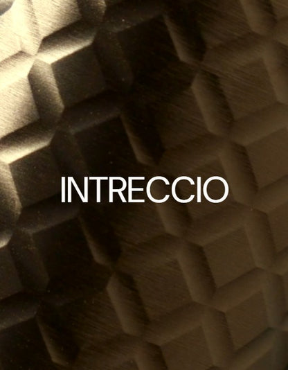 Gessi Habito Intreccio inbouw thermostaat afbouwdeel met 2-weg omsteller, Warm geborsteld brons PVD