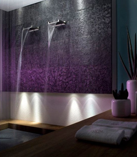 Gessi Rettangolo Cascada, waterval wandmontage RVS