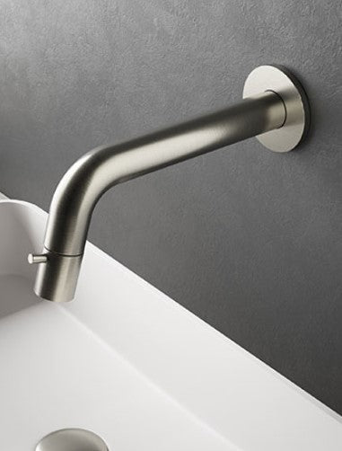 Hotbath Cobber/Dude UW001 wand fonteinkraan geborsteld nikkel