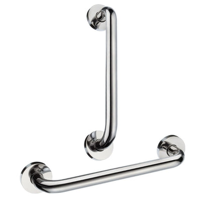 Smedbo Living badgreep 30 cm gebogen, Gepolijst RVS