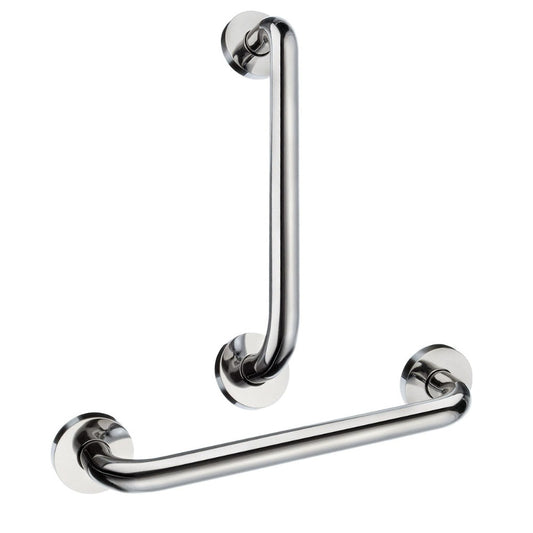 Smedbo Living badgreep 30 cm gebogen, Gepolijst RVS